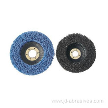 4.5inch bule strip disc clean flap wheel shaft